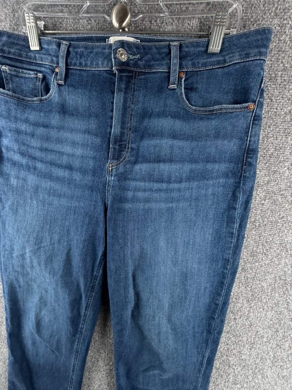 Paige Cindy Jeans Denim Blue Women Cotton Blend Stretch Pockets Adult ACTL 33X28 - Picture 3 of 16